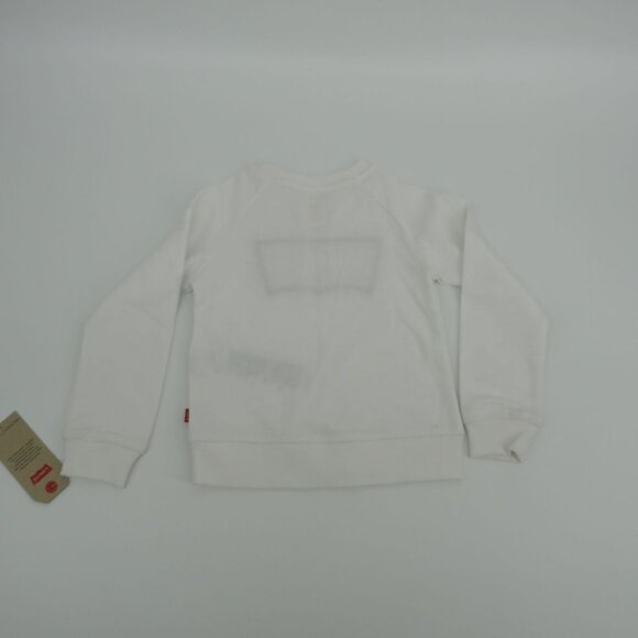 Levi's Girls White Sweatshirt With Red Logo Patch Size 4 NWT $42 - Picture 4 of 4